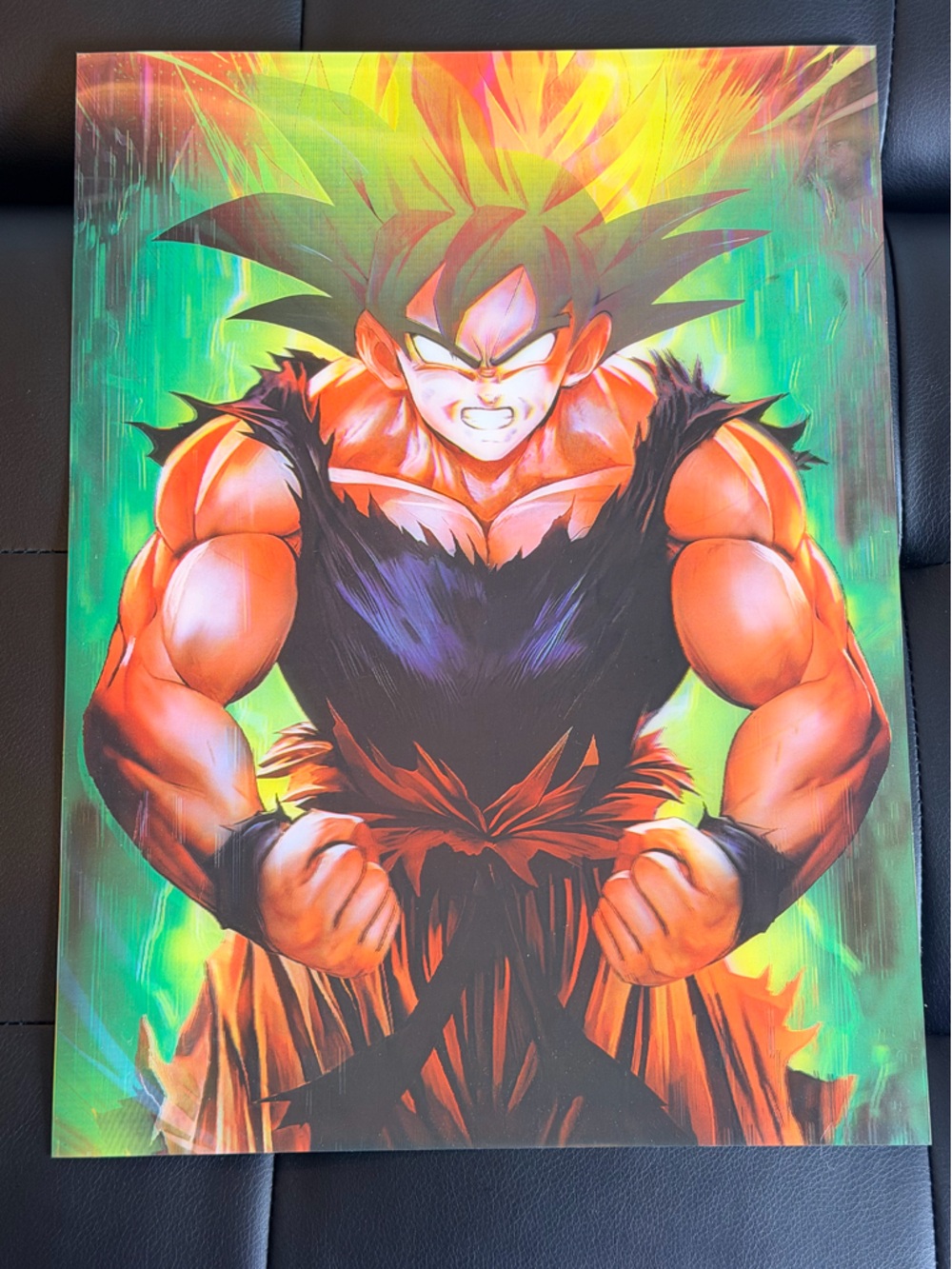 Dragon Ball Z Goku 3D  Holographic Poster - Base to Super Saiyan